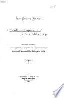Il delitto di spergiuro e l'art. 848 C.p.p