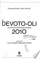 Il Devoto-Oli 2010 : vocabolario della lingua italiana