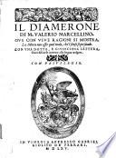 Il diamerone di m. Valerio Marcellino