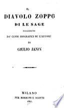Il diavolo zoppo di Le Sage preceduto da' cenni biografici su l'autore di Giulio Janin