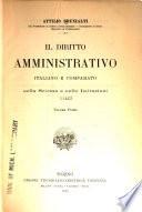 Il diritto amministrativo italiano e comparato nella scienza e nelle istituzioni