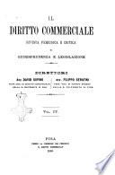 Il diritto commerciale rivista periodica e critica di giurisprudenza e legislazione