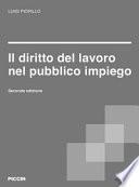 Il diritto del lavoro nel pubblico impiego