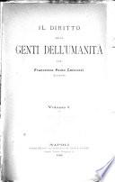 Il diritto delle genti dell'umanità ...
