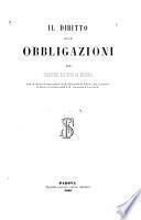 Il diritto delle obbligazioni