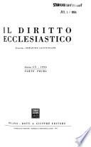Il Diritto ecclesiastico