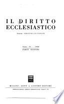 Il diritto ecclesiastico
