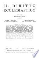 Il Diritto ecclesiastico