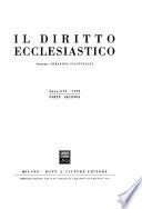 Il Diritto ecclesiastico