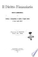 Il diritto finanziario rivista quindicinale di dottrina e giurisprudenza in materia d'imposte dirette e tasse sugli affari