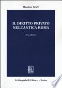 Il diritto privato nell'antica Roma