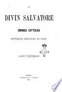 Il divin salvatore periodico settimanale romano