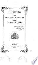 Il Duomo, ossia Cenni storici e descrittivi della Cattedrale di Modena