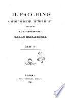 Il facchino giornale di scienze, lettere ed arti