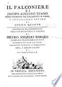 Il falconiere di Jacopo Augusto Tuano ...