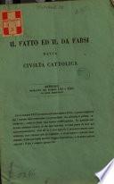 Il fatto ed il da farsi dalla Civiltà Cattolica
