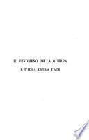 Il fenomeno della guerra e l'idea della pace