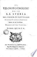 Il filosofia inglese o sia La storia del signor