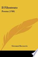 Il Filostrato: Poema (1789)