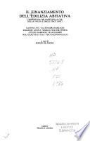 Il Finanziamento dell'edilizia abitativa