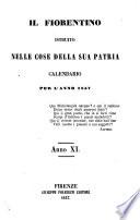 Il fiorentino istruito calendario per l'anno..
