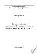 Il fondo musicale dell'Archivio capitolare di Modena