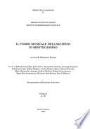 Il fondo musicale dell'Archivio di Montecassino