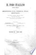 Il foro italiano raccolta generale di giurisprudenza civile, commerciale, penale, amministrativa