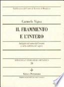 Il frammento e l'intero