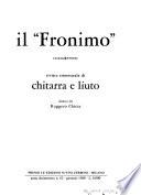 Il Fronimo