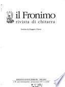 Il Fronimo