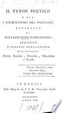 Il Furor Poetico, o sia i Riformatori del Parnasso