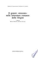 Il genere tenzone nelle letterature romanze delle Origini