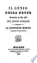 Il genio della notte. Commedia in 2 atti
