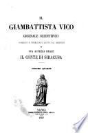 Il Giambattista Vico giornale scientifico fondato e pubblicato sotto gli auspici di Sua Altezza Reale il conte di Siracusa