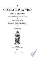 Il Giambattista Vico, giornale scientifico