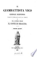 Il Giambattista Vico, giornale scientifico