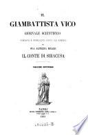 Il Giambattista Vico, giornale scientifico