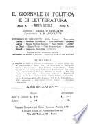 Il giornale di politica e di letteratura