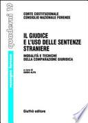 Il giudice e l'uso delle sentenze straniere