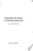 Il giudizio di valore e il canone letterario