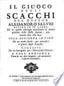 Il giuoco degli scacchi diviso in 4 libri