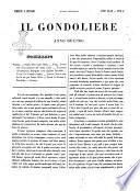 Il gondoliere giornale di amena conversazione