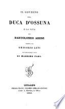 Il governo del duca d'Ossuna e la vita di Bartolomeo Arese
