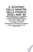 Il Governo delle sinistre nella Francia degli anni '80