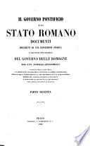 Il governo Pontificio e lo stato Romano
