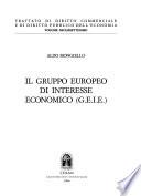 Il Gruppo europeo di interesse economico (G.E.I.E.)