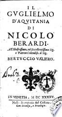 Il Guglielmo d'Aquitania di Niccolo Berardi