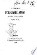 Il lamento de' regnanti a spasso dramma eroi-comico in due parti