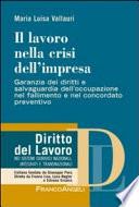 Il lavoro nella crisi dell'impresa. Garanzia dei diritti e salvaguardia dell'occupazione nel fallimento e nel concordato preventivo